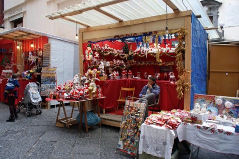 Stall in Christmas Alley, Via San Gregorio Armeno, Naples
