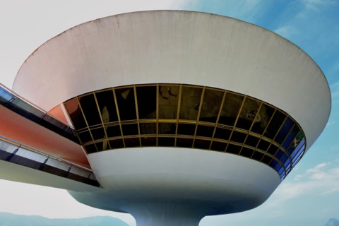 Museum Museu de Arte Contemporanea de Niteroi, museum of modern art, Rio de Janeiro, Brazil