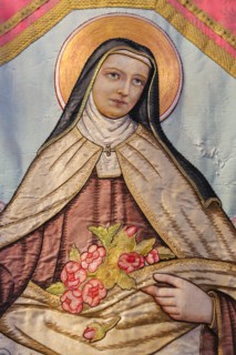 Portrait of Saint Therese of Lisieux, a Roman Catholic French Discalced Carmelite nun widely venerated in modern times.