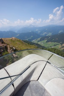 Zaha Hadid Architects, Messner Mountain Museum Corones, sitting on top of the Kronplatz alpine peak in the Dolomites, South Tyrol, Italy