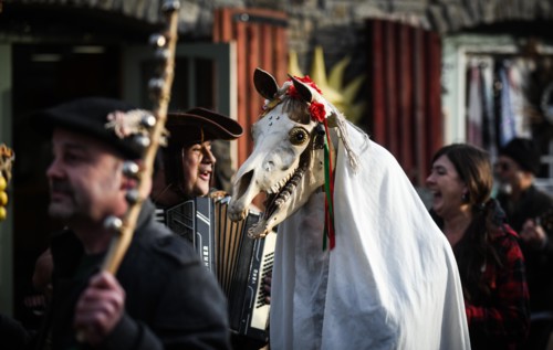 Gower, Swansea, Wales. Sunday 13th January 2019People across Wales have been taking part in the ancient tradition of celebrating the New Year on January 13th, as an alternative to the usual Christmas...