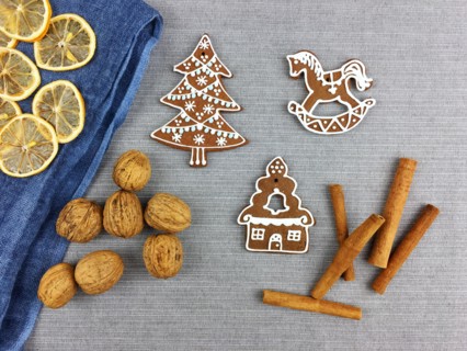 Christmas gingerbread cookies decoration
