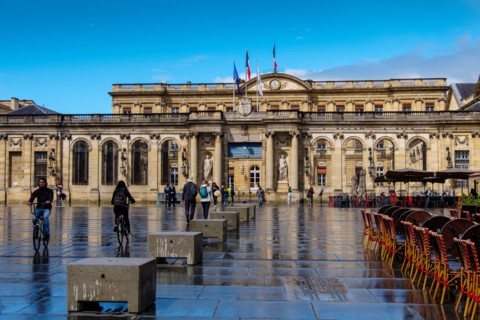 Hotel de Ville Palais Rohan, town hall. Bordeaux, Gironde. Aquitaine region. France Europe