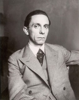 Joseph Goebbels, Heinrich Hoffmann Photographs 1933 Adolf Hitler's official photographer, and a Nazi politician and publisher, who was a member of Hitler's intimate circle.  Joseph Goebbels