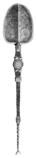 Spoons Coronation, was the Tower of London, vintage engraved illustration. Magasin Pittoresque 1846.