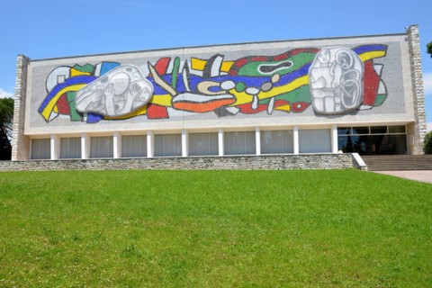 France, french riviera, Biot, Museum Fernand Leger, it possesses a wilde collection of paintings and ceramics  of tuis major artist of modern art.