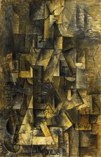 Pablo Picasso. (Spanish, 1881-1973). "Ma Jolie". Paris, winter 1911-12. Oil on canvas.