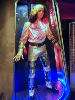 Wax sculptures seen in the museum Panoptikum in Hamburg in Germany