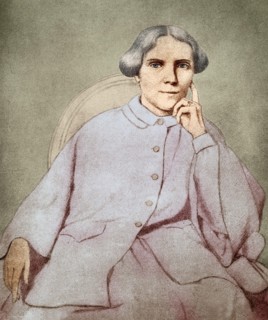 Colorized illustration of British physician Elizabeth Blackwell (3 February 1821 - 31 May 1910), most noteworthy for being the first woman to receive a medical degree in the United States. After a pri...