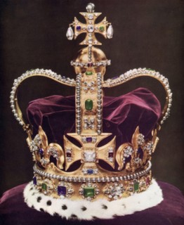 St Edward's Crown. St Edward's Crown is the centrepiece of the Crown Jewels of the United Kingdom. Named after Saint Edward the Confessor (c1003-1066), versions of it have traditionally been used to c...