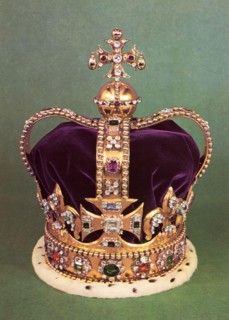 St Edward's Crown. St Edward's Crown is the centrepiece of the Crown Jewels of the United Kingdom. Named after Saint Edward the Confessor (c1003-1066), versions of it have traditionally been used to c...