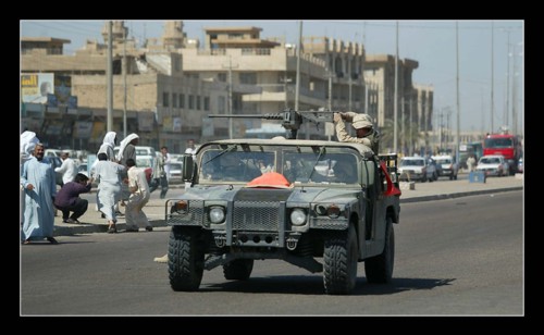 Iraq War April 2003 American soldiers massacre for the second time in 3 days in the town of Al Fallujah approx 50 kilometers north west of Baghdad American soldiers opened fire in descriminately on a ...