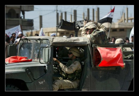 Iraq War April 2003 American soldiers massacre for the second time in 3 days in the town of Al Fallujah approx 50 kilometers north west of Baghdad American soldiers opened fire in descriminately on a ...