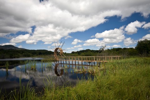 A Tanya Preminger's Land Art work (Puy de Dôme - France). Installation de Land Art réalisée par l'artiste Tanya Preminger.