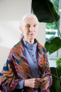 Jane Goodall in the Lobby of the Nature Conservatory, Arlington Virginia