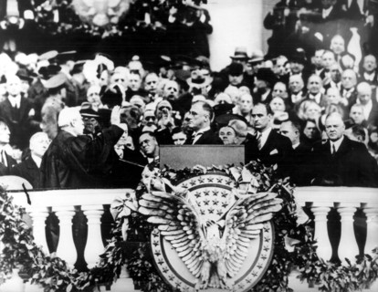 March 4, 1933 - Washington D.C., U.S. - The thirty-second President of the United States, FRANKLIN DELANO ROOSEVELT was elected to four terms in office, he served from 1933 to 1945, and is the only U....