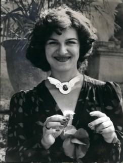 Sep. 09, 1971 - Paloma Picasso (22): The great painter's last child, her mother is the former common-law wife of Picasso's Francoise Gilot. Paloma lives with the Spanish sculptor of composit sculpture...