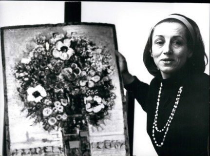 Apr. 04, 1973 - Pablo Picasso Dies Aged 91. The world famous painter, Pablo Picasso died yesterday at his home in Mougins, Southern France, aged 91. Photo shows: Pictured in her studio in Fulham is ar...