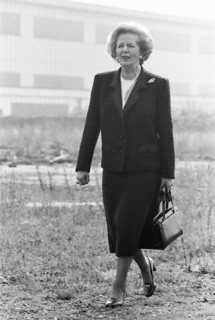 Prime Minister Margaret Thatcher seen here at what remains of the Head Wrightson works in Thornaby Middlesbrough  The Prime Minister launched her inner-city offensive on Teesside with the promise of 1...
