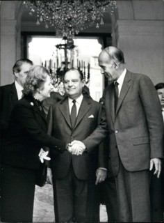 1979 - The annual meeting between France and Britain was held today in Paris. British Prime Minister Mrs. Thatcher was accompanied by her Ministers of Foreign Affairs, of Finances, and of Commerce and...