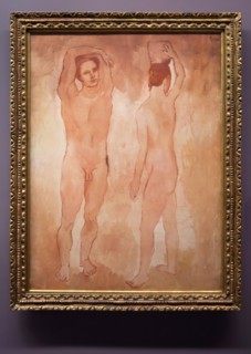 Painting Les Adolescents (The Adolescents) by Pablo Picasso (1906) on display in Musee de l'Orangerie in Paris, France.