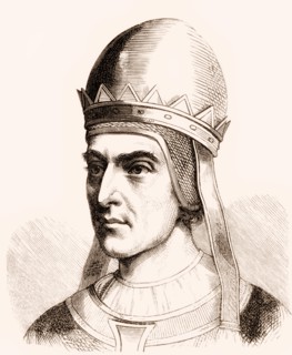 Gregory VII, c. 1015 – 1085, born Hildebrand of Sovana, was Pope from 22 April 1073 to his death in 1085