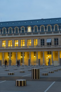 Colonnes de Buren in Palais Royal Paris France