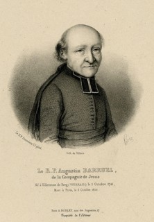 . Français : Augustin Barruel, par Auguste Pidoux (1809-1870), d'après Desrosiers. Lithographie publiée à Paris par A. Boblet.  . 1825. Auguste Pidoux (1809-1870), d'après Desrosiers Augustin Barruel ...
