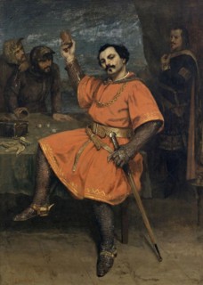 Louis Guéymard as Robert in Robert le diable by Meyerbeer - painting by Courbet - L'Histoire par l'image