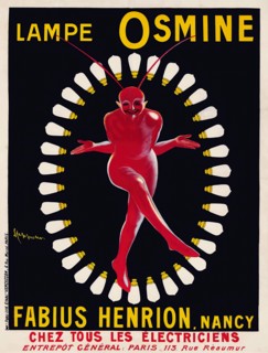 Lampe Osmine, Fabius Henrion, Nancy (1910) - Vintage poster - Leonetto Cappiello. Advertisement poster.