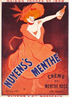 Nuyens’s Menthe (1922) - Vintage poster - Leonetto Cappiello. Old alcohol advertisement poster.