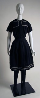 Bathing suit ca. 1900 Wanamaker's American. Bathing suit. American. ca. 1900. silk, wool, cotton