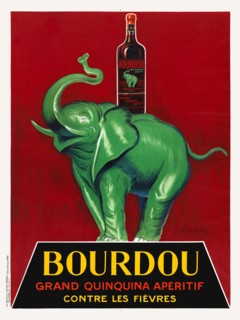 Bourdou. Grand Quinquina apéritif contre les fièvres by Leonetto Cappiello (1875-1942). Poster published in 1926 in France.