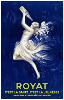 Royat, c'est la santé, c'est la jeunesse by Leonetto Cappiello (1875-1942). Poster published in 1923 in France.
