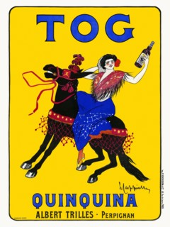 Tog. Quinquina. Albert Trilles-Perpignan by  Leonetto Cappiello (1875-1942). Poster published in 1905 in France.