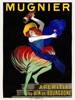 Mugnier. Apéritif au vin de Bourgogne by Leonetto Cappiello (1875-1942). Poster published in 1912 in France.