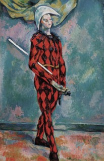 Harlequin by Paul Cézanne
