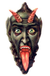 bavarian Krampus Kramperl Miglo Buttnmandl 19th century Germany