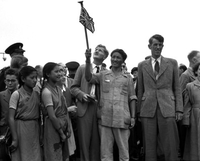 Sir Edmund P Hillary Conquers Mount Everest Jul 1953 Arrival home Sherpa Tenzing Mirrorpix