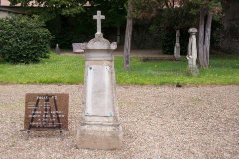 Burial place of 304 victims of the guillotine during French revolution, Picpus cemetery, Paris