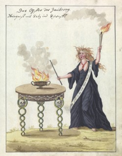 vintage illustration from a book of black magic
