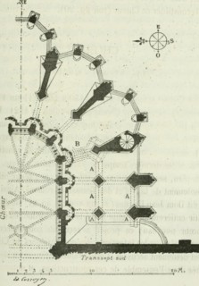 . Description de l'abbaye du Mont Saint-Michel et de ses abords : précédée d'une notice historique. roman ruiné, en 1421. Bienquil soit bâti tout engranit fort dur, ainsi que les autresbâtiments du Mo...