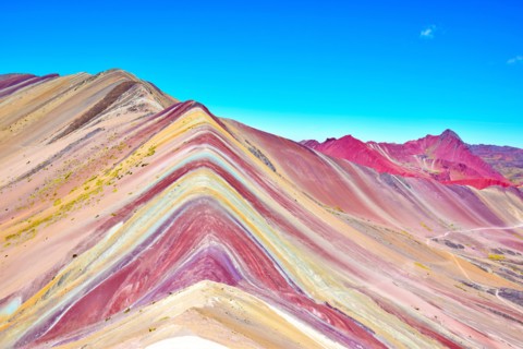 Rainbow Mountain in the Cusco region, Peru