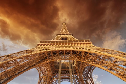 Beautiful view of Eiffel Tower in Paris