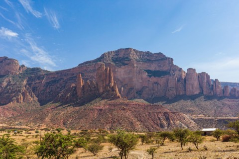Gheralta mountains near Hawzen in Tigray Region, Ethiopia