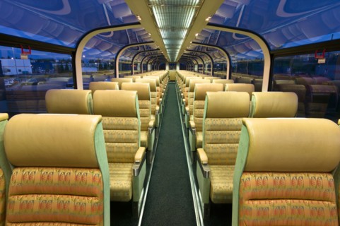 Rocky Mountaineer Train observation car