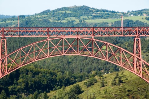 Garabit Viaduct near Ruynes-en-Margeride, Cantal, France
