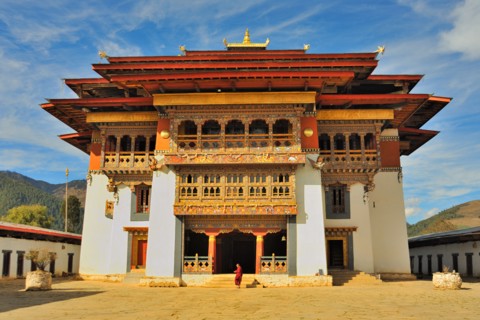 Gangte (Gangtey) Goemba, Phobjikha Valley, Bhutan