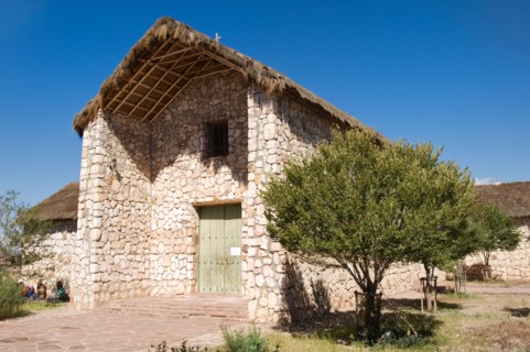 17th century church, San Cristobal, Altiplano, Potosi, Bolivia