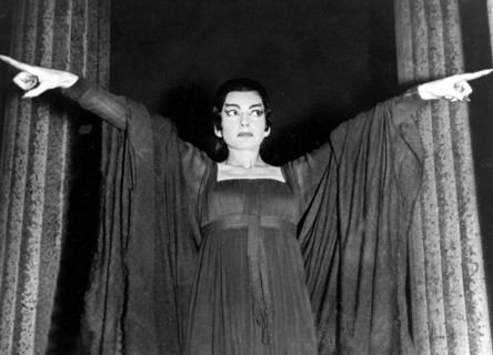 Opera singer Maria Callas as Medea at the Covent Garden Royal Opera